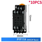10PCS Miniature Control Relays Small Intermediate Relay AC 12V DC 24V AC220 HH52P HH53P HH54P HH62P HH63P HH64P MY2P MY2NJ