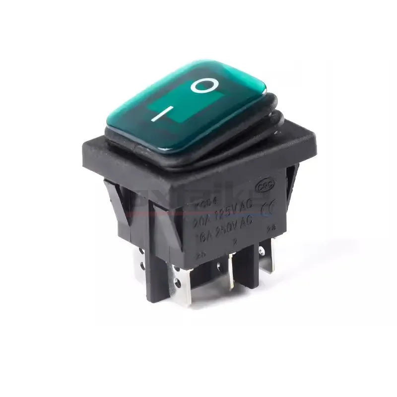KCD2 KCD4 ON-OFF ON-OFF-0N 4/6Pin Sealed Waterproof Auto Boat Marine Rocker Switch With Black Red Green LED 16A 125V 20A 250V AC