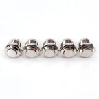 5Pcs Metal 16mm 2Pin ON-OFF Latching High Round Push Push Button Switch Normally Open