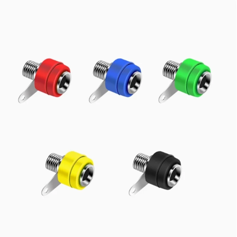 5/10/20/50Pcs 4mm Banana Socket Jack Female Connector Binding Post Speaker Panel Terminals Banana Plug Adapter 5 Colors