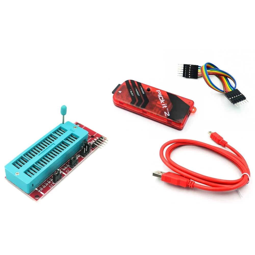 PICKit2 PICKIT3 PICKit3.5 Programmer + PIC ICD2 PICKit 2 PICKIT 3 PICKIT 3.5 Programming Adapter Universal Programmer Seat