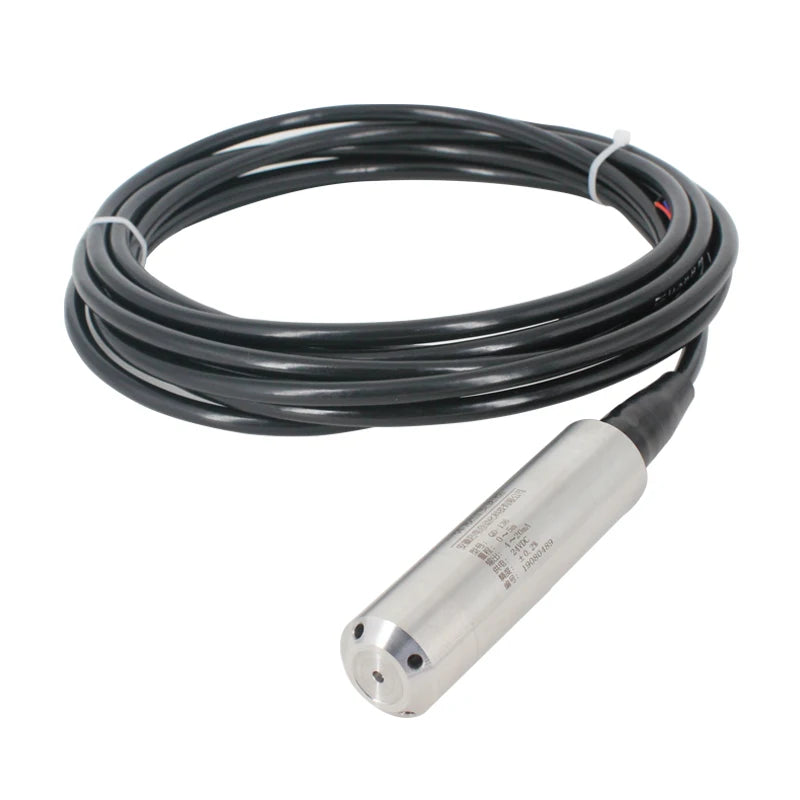 IP68 Water Level Sensor Transmitter 4-20mA, 0-10V RS485 Output 5M 6m, 8m, 9m, 10m Range Liquid Pressure Transducer