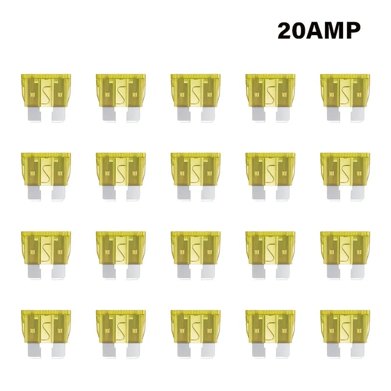 AGASHE 1‑50AWG Inline Blade Fuse Holder 2A‑50A Blade Fuse Kit Auto RV Truck Boat Marine Vehicle Circuit Protection Replacement