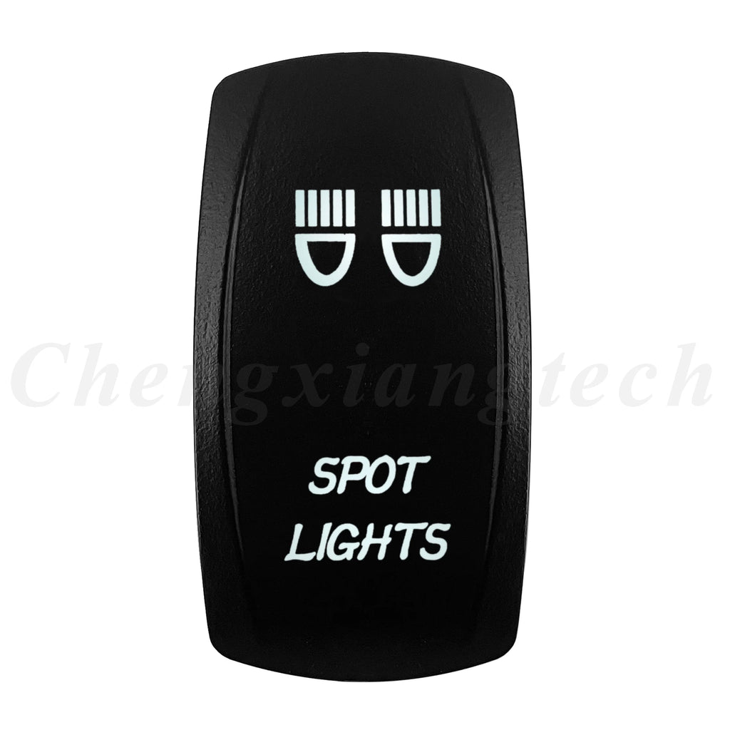 Marine 12V 24V White Led On Off Rocker Switch 5Pin SPST Momentary Switch DPDT ON OFF ON 3-Way for Car Boat Carling 4X4 Narva