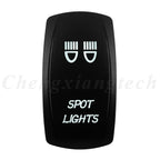Marine 12V 24V White Led On Off Rocker Switch 5Pin SPST Momentary Switch DPDT ON OFF ON 3-Way for Car Boat Carling 4X4 Narva