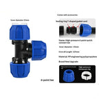1Pcs 1/2'' 3/4'' Coarse Thread Connection OD 20/25mm PE PVC Pipe Fittings Elbow Straight Tee Irrigation IBC Tank Adapter
