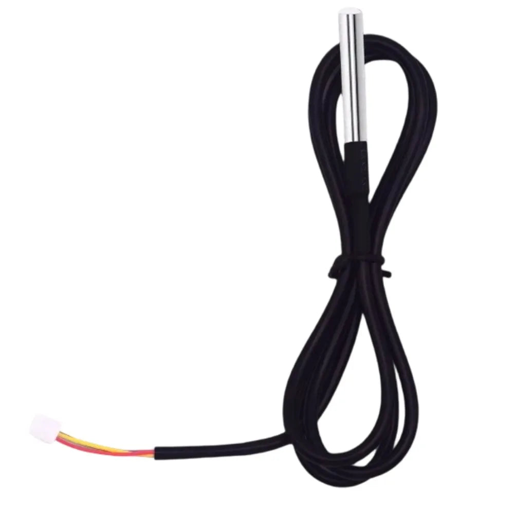 Stainless Steel Waterproof PH2.0 DS18B20 Digital Temperature Sensor Probe with 1m Cable for Arduino ESP32 Microbit Raspberry Pi