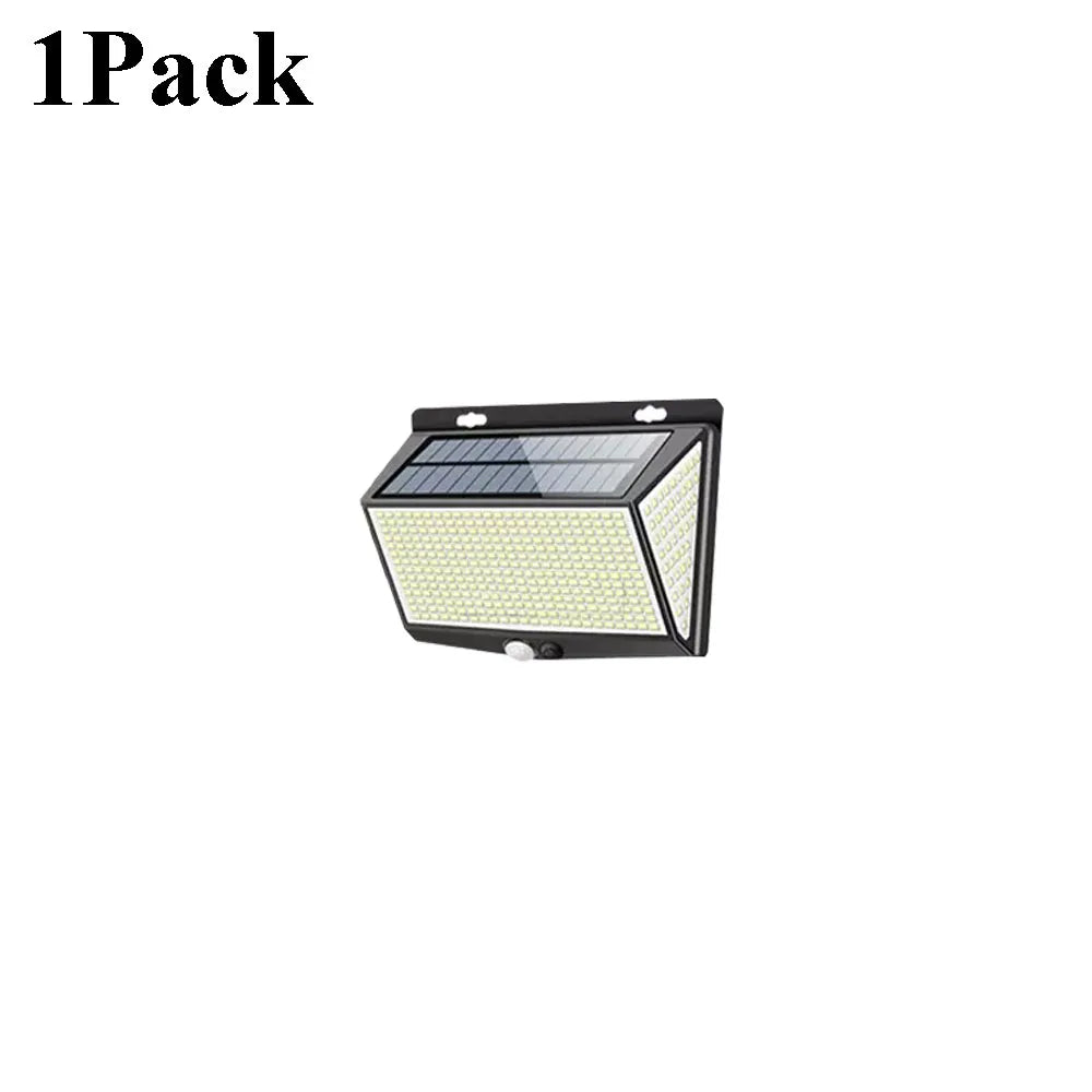 468LED Solar Power PIR Motion Sensor Wall Light 3 Working Modes Waterproof Security Solar Lights for Garden Path Yard Garage
