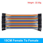 Dupont Line 10cm 15cm 20cm 30cm 40cm Male/ Female to Male / Female Jumper Wire Dupont Cable for Arduino DIY KIT 40Pin 2.54mm