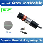 Green Laser Diode Module 10mW Dot Line Cross Projector for Alignment of Cloth Cutting Location