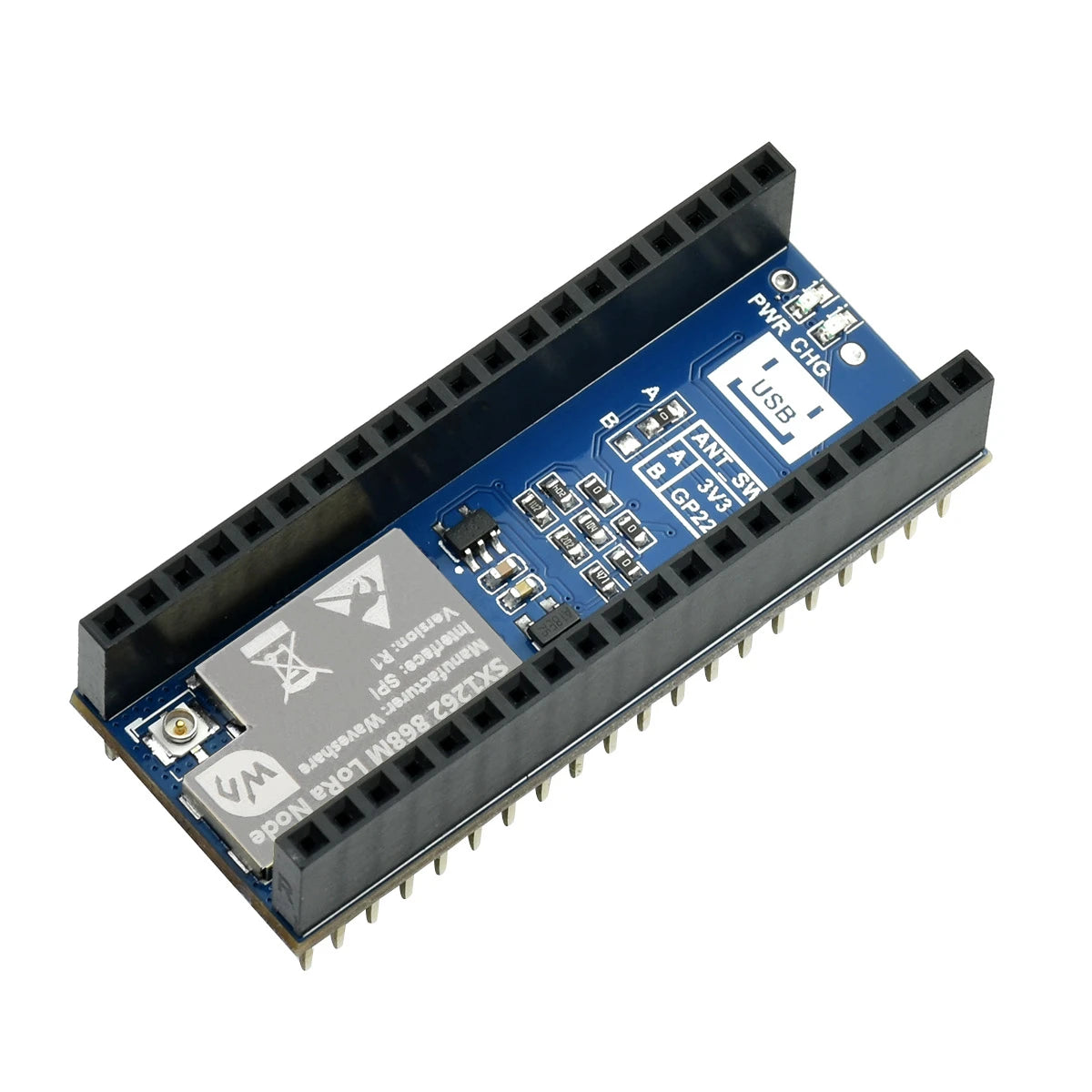 Waveshare SX1262 LoRa Node Module for Raspberry Pi Pico LoRaWAN EU868 Band Pico-LoRa-SX1262-868M