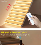COB LED Strip PIR Motion Sensor Stair Lights Kit Step by Step Control Indoor Smart Staircase Lighting Controller with Main Line