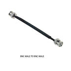 Door/Window Pass Through Flat RF Coaxial Cable BNC Male Female to BNC Q9 Male 50 Ohm RF Coax Pigtail Extension Cord Wire