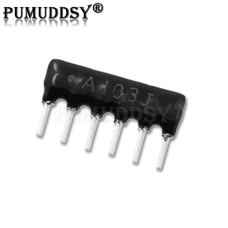 20PCS DIP Exclusion Network Resistor Array 6Pin 220 330 470 510 560 1K 1.5K 2K 2.2K 3K 3.3K 4.7K 5.1K 10K 22K 47K 51K 100K Ohm