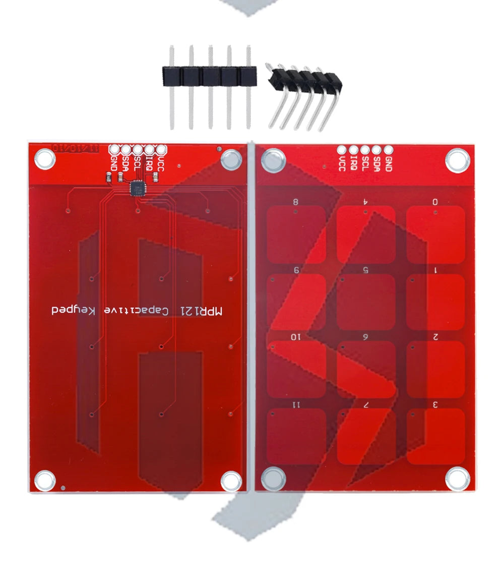 12-Button Capacitive Touch Keypad (MPR121): I2C Interface Sensor Module – for Arduino-Compatible