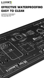 S-160 TE-509/502/508/610 LW-M3/M4 Silicone Soldering Mat ESD Antistatic Heat Resistant Insulation Repair Working Mat