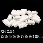 100Pairs(200Pcs) JST XH 2.54mm 2/3/4/5/6/7/8/9/10 Pin Male Plug + Female Socket Housing JST Wire Connectors Adaptor XH 2.54 2p
