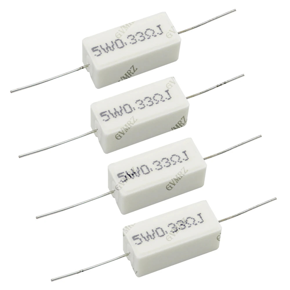 1R 2R 3R 5R 8R 1K Cement Wirewound Resistor 5W 10W Non-Inductive BPR56 Series 0.01R–10K  2.2R 330R 150R 100R 20R