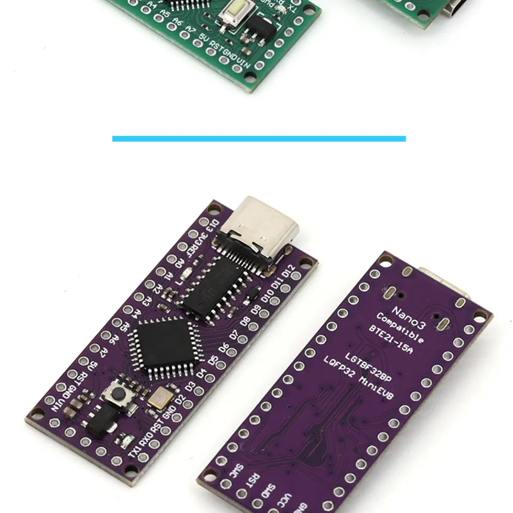 LGT8F328P-LQFP32 MiniEVB TYPE-C MICRO USB Compatible With ATMEGA328 Nano V3.0 LGT8F328P CH9340C / HT42B534-1 SOP16 For Arduino