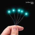 10PCS 0402 0603 SMD Lamp Wire Chip 30cm 3V Led Pre-Soldered Micro Litz Lighting For Model Making Train/Car/Robot Toy Diorama Kit