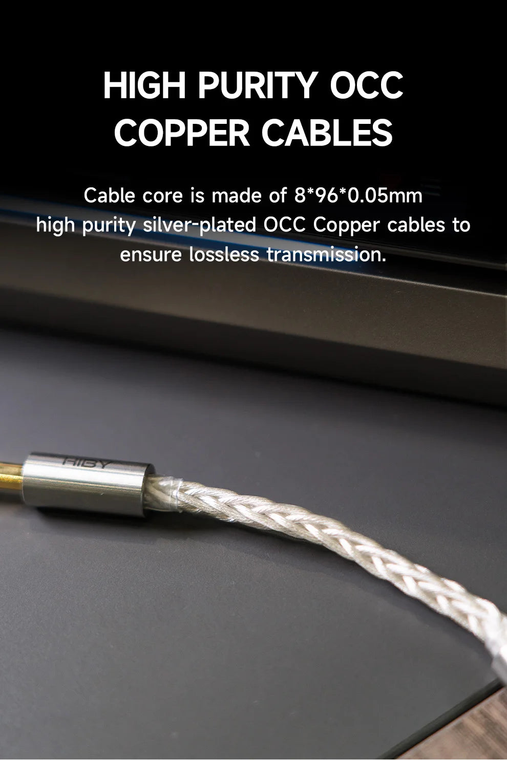 HiBy AUX HiFi Audio Cable Male Gold-plated Copper Jack 3.5mm / 4.4mm for R2 R3 R5 R6 R8 MP3 Music Player Dock Car Speaker
