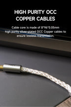 HiBy AUX HiFi Audio Cable Male Gold-plated Copper Jack 3.5mm / 4.4mm for R2 R3 R5 R6 R8 MP3 Music Player Dock Car Speaker