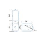 2Pcs 120A 150A 200A All-Copper Lithium Battery Terminal Connector Energy Storage Terminal Battery Connector Adapter High Current