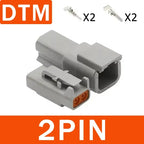 Deutsch DT/DTM/DTP/DTF Multi-Pin Waterproof Connector | 22-14AWG Sealed Plug for Heavy Duty Truck & Bus Electrical Systems