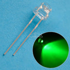 F5 5mm Straw Mini Hat Emitting Diode Ultra Bright Water Clear Light Bead White Blue Green Yellow Red Wide Angle LED Bulb
