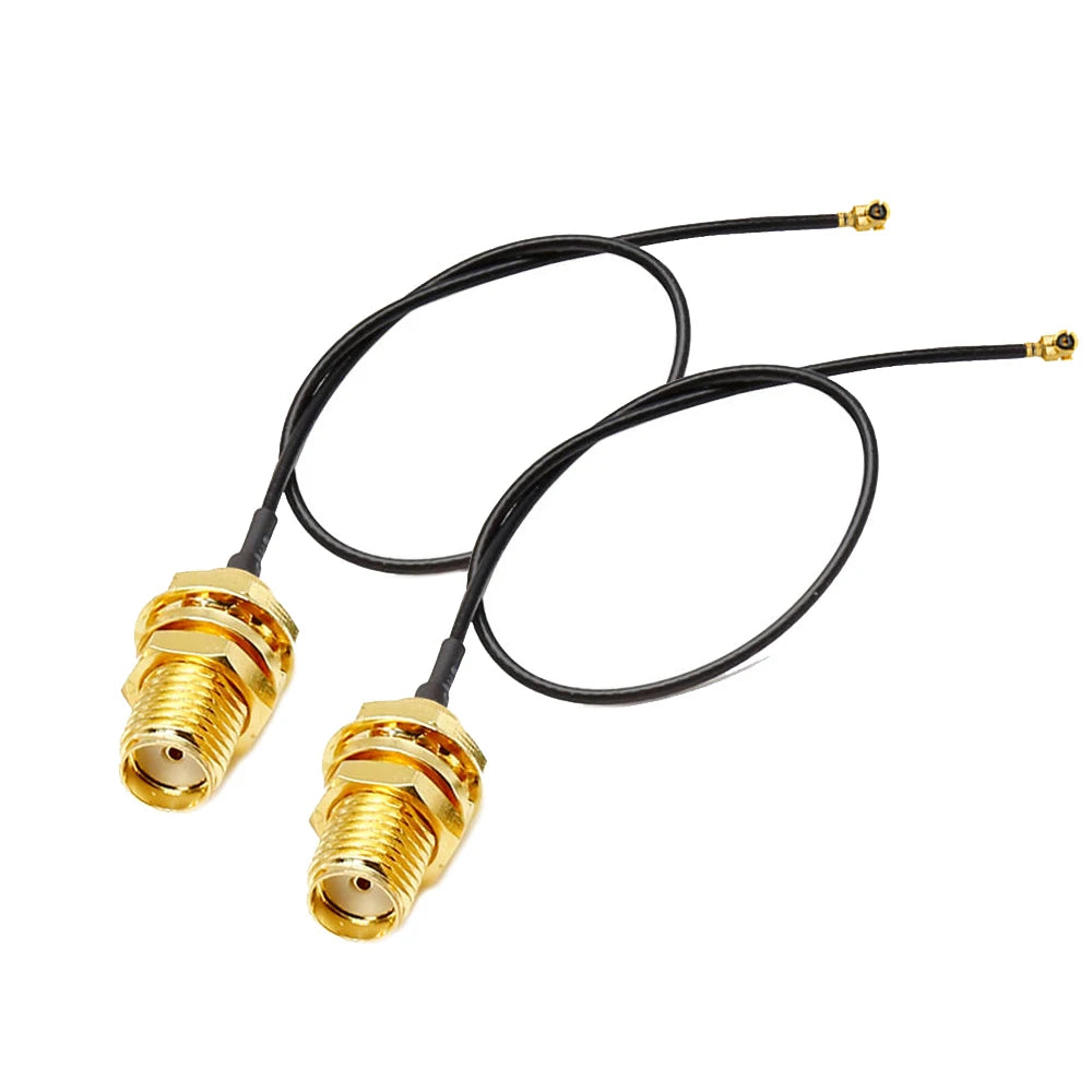 2PCS U.F.L1 To SMA Female Low Loss Coaxial Cable 15CM U.F.L1 1.13mm Pigtail Cable for  PCIE Network Cards PCI Wi-Fi WAN Repeater