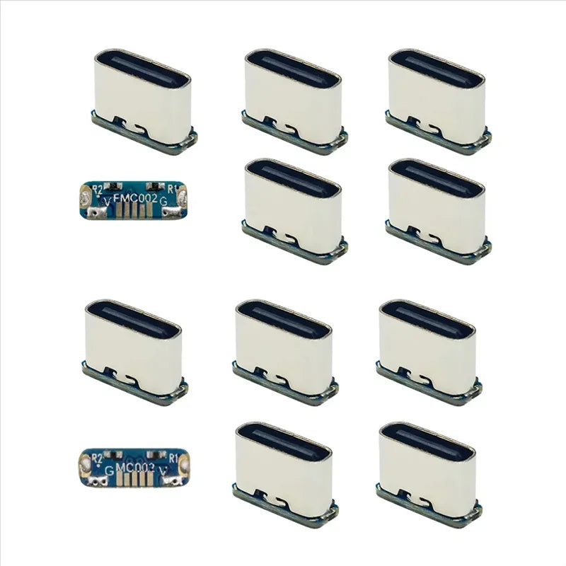 10Pcs USB Connector Type C Female Jack 5Pin SMD SMT Type-C Socket Charging Port for PCB Soldering DIY Repair Adapte