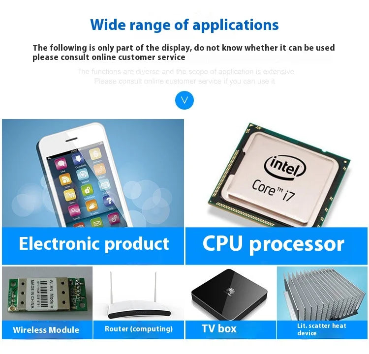 100mm 6.0W/mK PC Computer Processor GPU CPU Heatsink Cooling Thermal Pad High Performance 0.5/1/1.5/2/2.5/3mm Multi Thickness