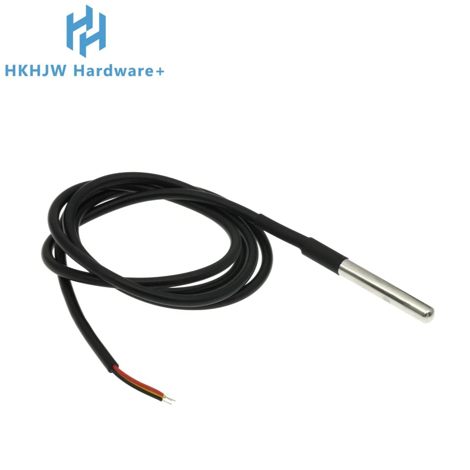 1/10PCS DS18B20 Waterproof Thread Temperature Probe Temperature Sensor Stainless Steel Package 1/2/3/5/10Meter For Arduino