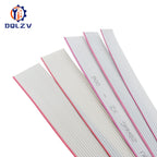 1/3/5Meter 6/8/10/16/18/20/26/34/40P 1.27mm Pitch Color Grey Flat Ribbon Cable Rainbow DuPont Wire For IDC 2.54mm FC Connector