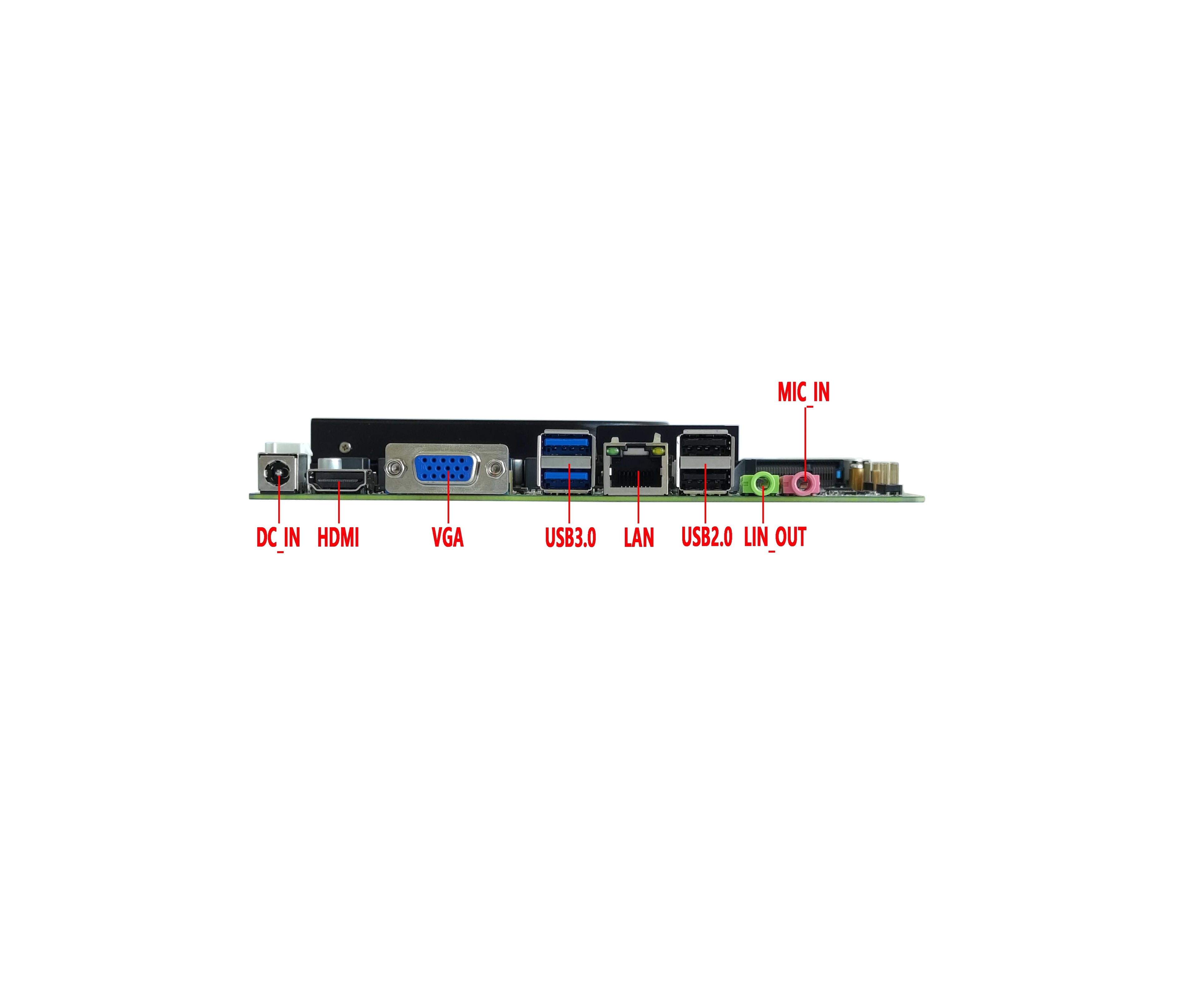 Factory X86 Dual EDP Mini-ITX Motherboard and Processor 2nd 3rd Gen Core I3 I5 I7 DDR3 8G