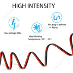 5-100m LED Cable 18 20 22AWG Hookup Wire 6 5 3 2 4pin RGB Extension Cable For LED Strip WS2812B Pixels Light SM JST Connectors