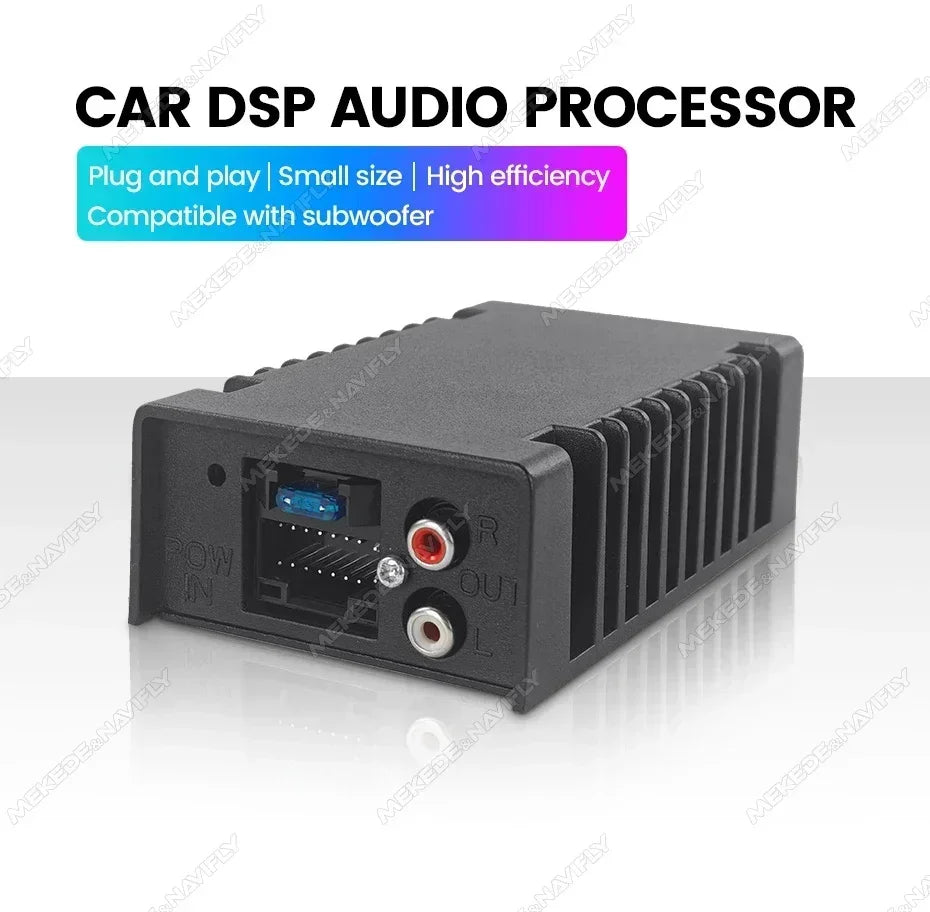 Car Audio DSP Processor 4*39W for Android Radio Stereo Universal Amplifier HIFI Speakers Simple Improve Subwoofer Plug and Play