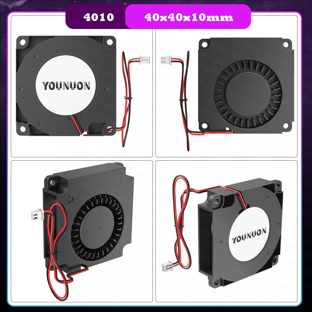 2PCS 5V USB Brushless Blower Cooling Fan USB Ventiliator Computer Case Cooler  PBT CPU Radiator USB Fan PC USB Gadgets
