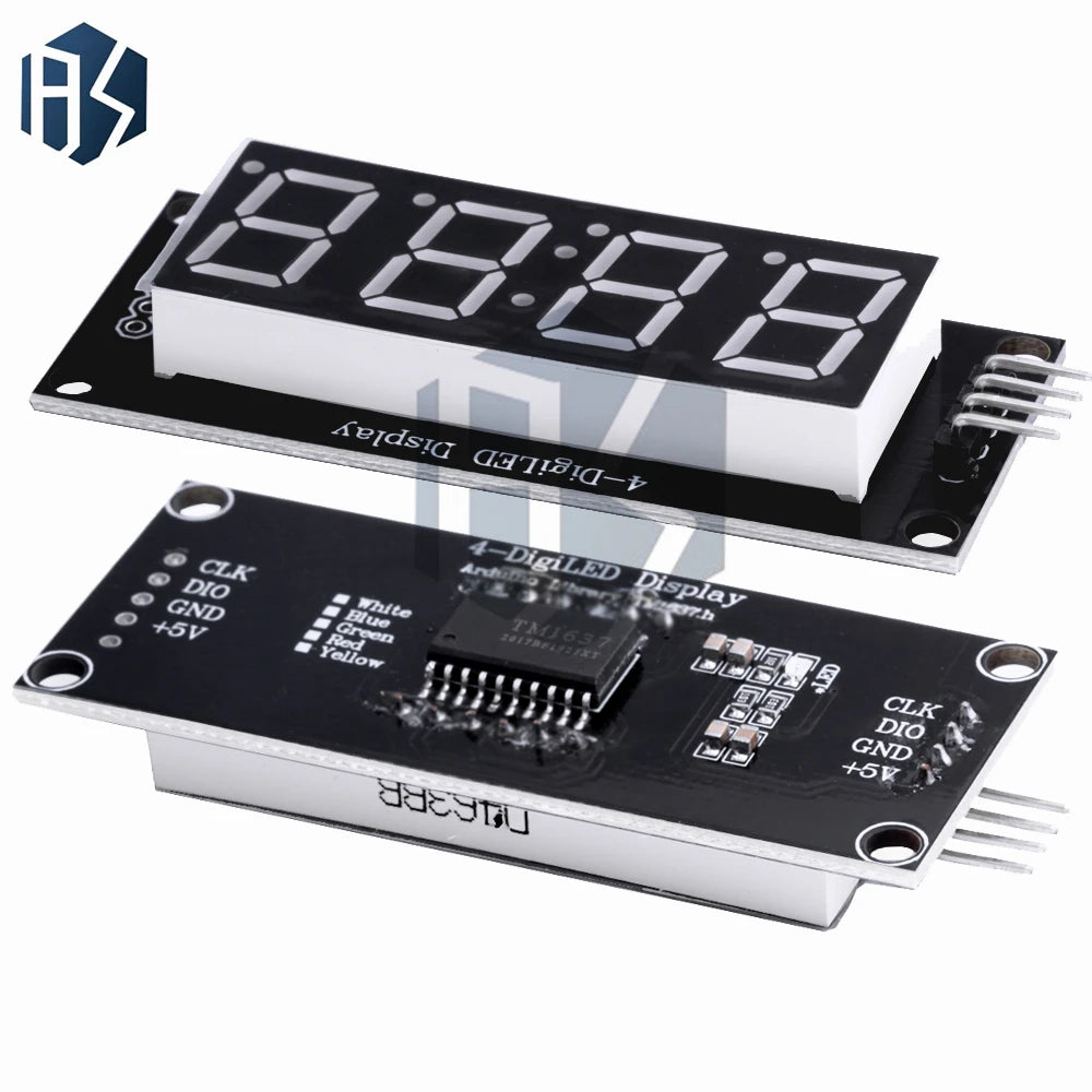 TM1637 LED Display Module 4 Digit Time Indicator Tube 7 Segment Digital Indicator Tube 0.56 Inch Digital LED Module