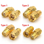 5/20/100PCS RP-SMA To SMA Connector Male Plug Female Jack Slide-on Straight RF Coax Adapter SMA Female To SMA Male Connector