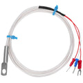 Temperature Sensor Probe PT100 Thermistor Temperature Measuring Probe Round Hole Patch Type5m