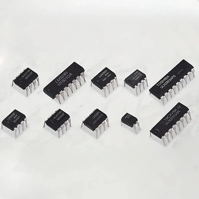 85Pcs Integrated Circuit Chip Kit 10 Value IC Chip NE555 LM324 LM393 UA741 ULN2803 LM358 LM386 NE5532 ULN2003 PC817