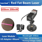 650nm 520nm Red Green Dot Fat Beam Laser Diode Module for Stage Escape Room Wine Base Bar KTV Use