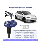 For Tesla Model 3 Y S X 2020-2024 Tire Pressure Monitor Sensors BLE Bluetooth TPMS Sensor Replaces 1490701-01-B 1490701-01-C
