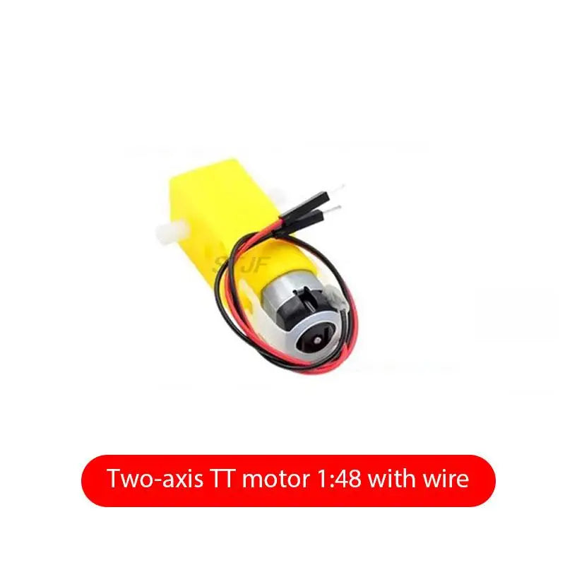 TT Motor 130 Motor Smart Car Gear Motor Robot Gear Motor Smart Car Double Shaft Yellow