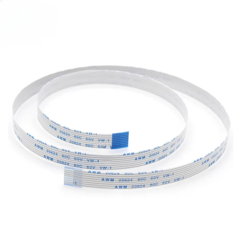 10PCS FFC FPC AWM 20624 80C 60V VW-1 Flat Flexible Cable 0.5MM 4 5 6 8 10 12 14 16 18 20 24 26 30 32 34 36 38 40 45 50 54 60 Pin
