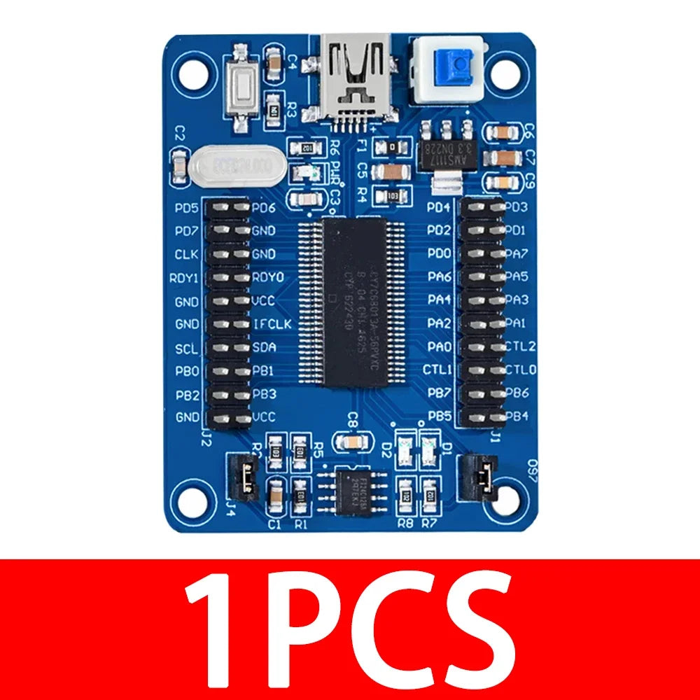 1~5PCS EZ-USB FX2LP CY7C68013A USB Core Board Development Board USB Logic Analyzer With I2C Serial SPI Interface Module Mini USB