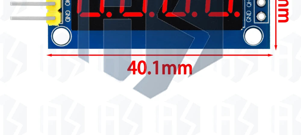 ‌4-Digit 7-Segment LED Display Module with 74HC595 Shift Register (Serial Interface) for Arduino