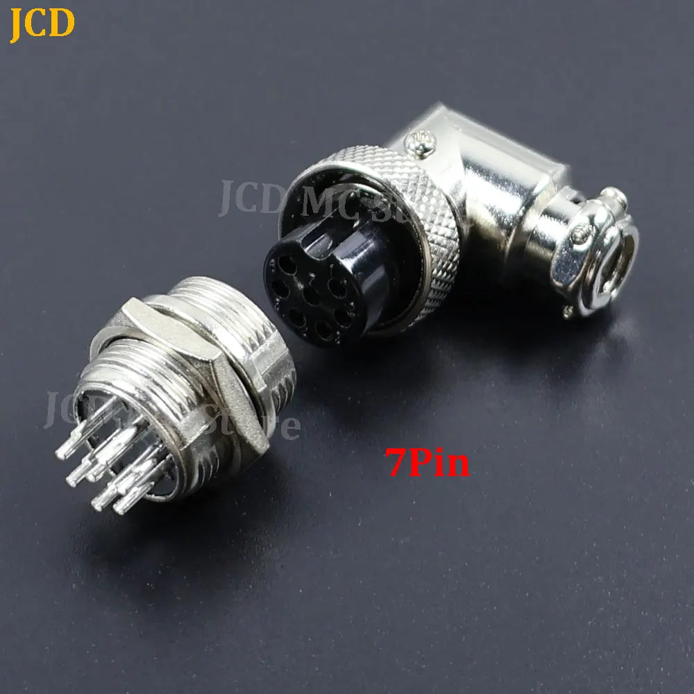 1 Set GX16 90 Degree Right Angle XLR 16mm Elbow 2/3/4/5/6/7/8/9/10 Pin Female Plug Male Chassis Mount Socket Aviation Connector