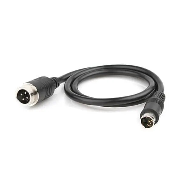 1M Aviation Electrical Cable GX12 to Mini Din Male Adapter 4 Pin Male to Male Cable Cordset for Aviation Equipment